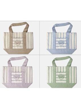 Trader Joe's Striped Mini Tote Bags 2026 Set of 4